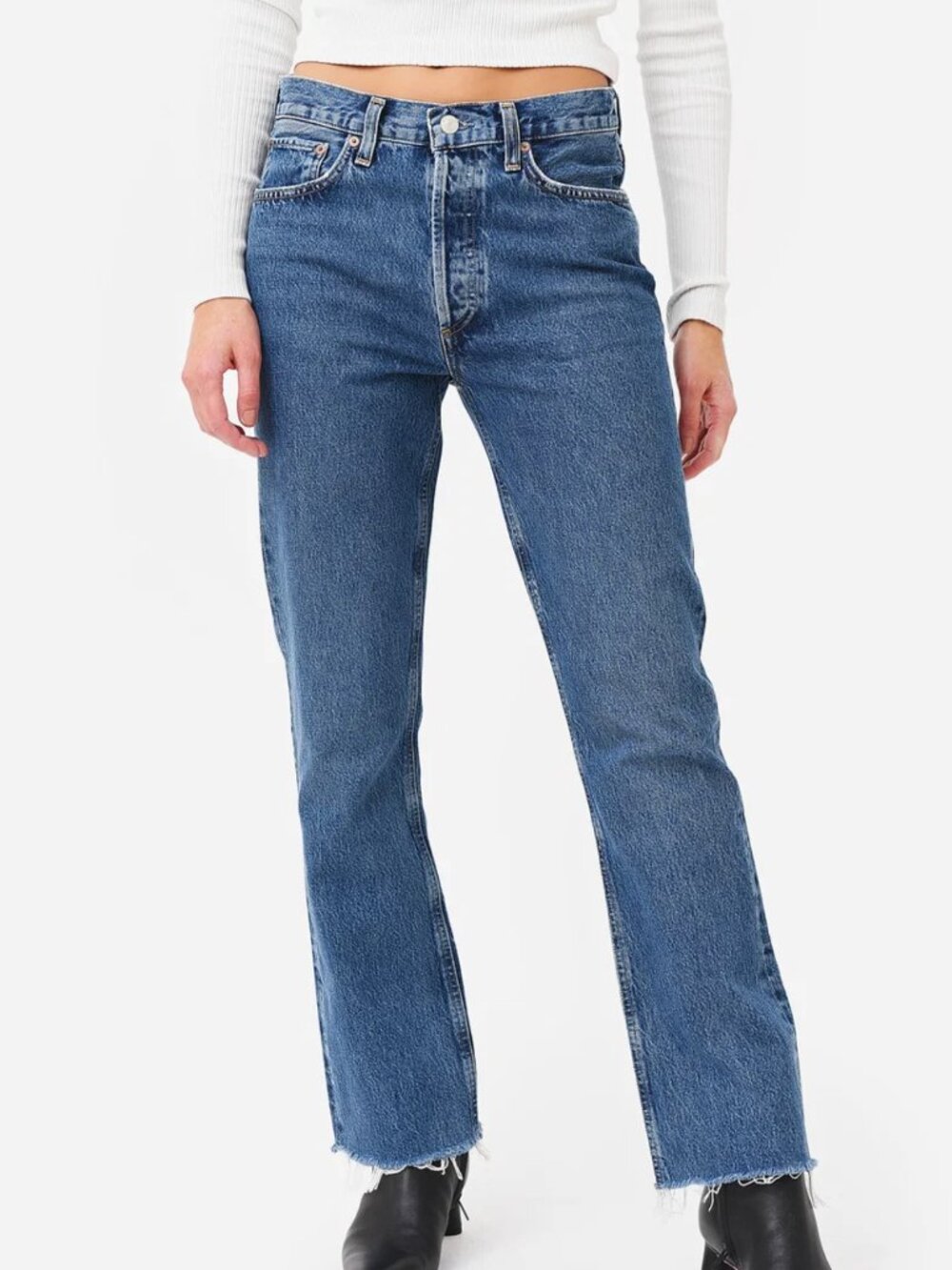 AGOLDE Mid Rise Relaxed Boot Jeans Size 25